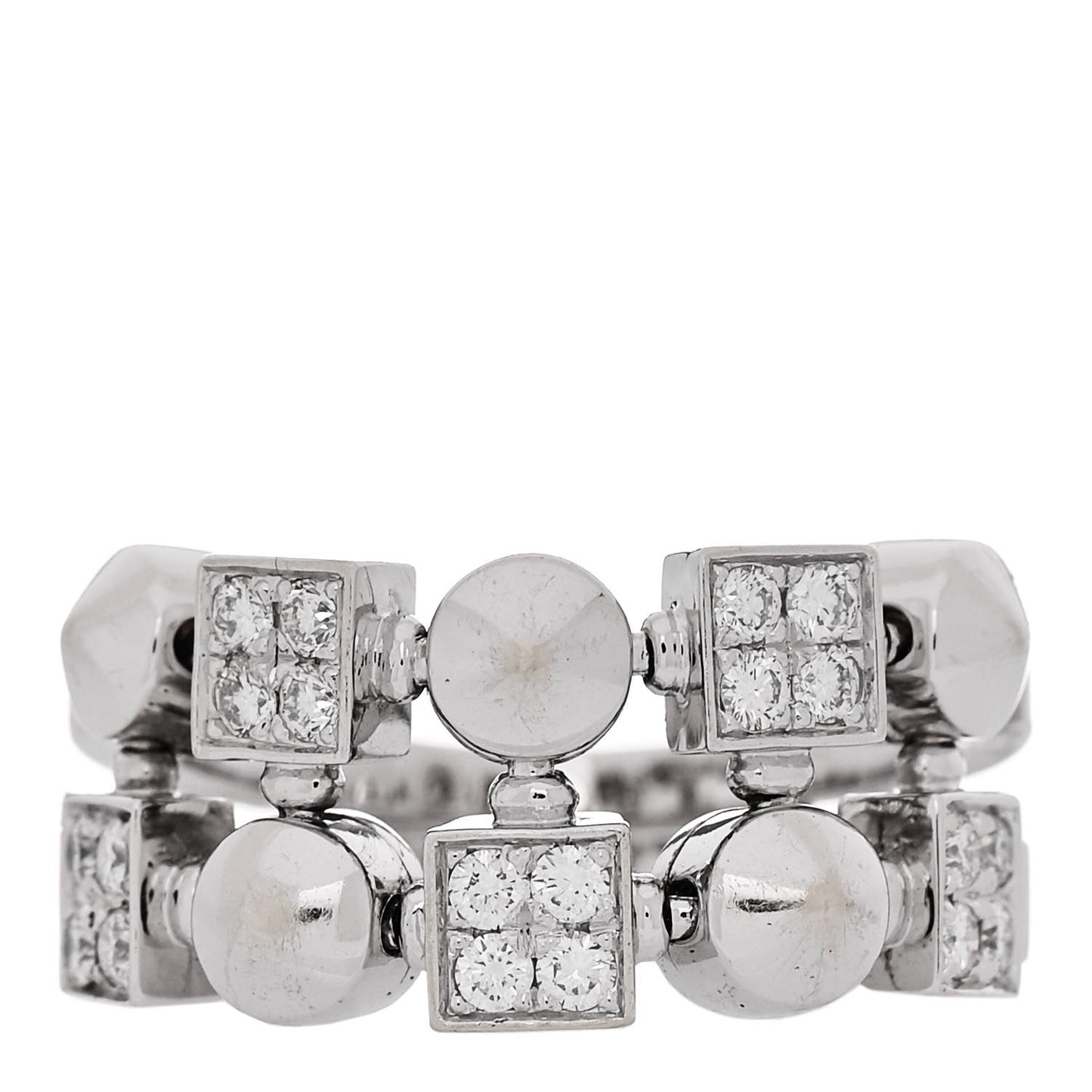 18K White Gold Diamond Lucia Ring 53 6.5