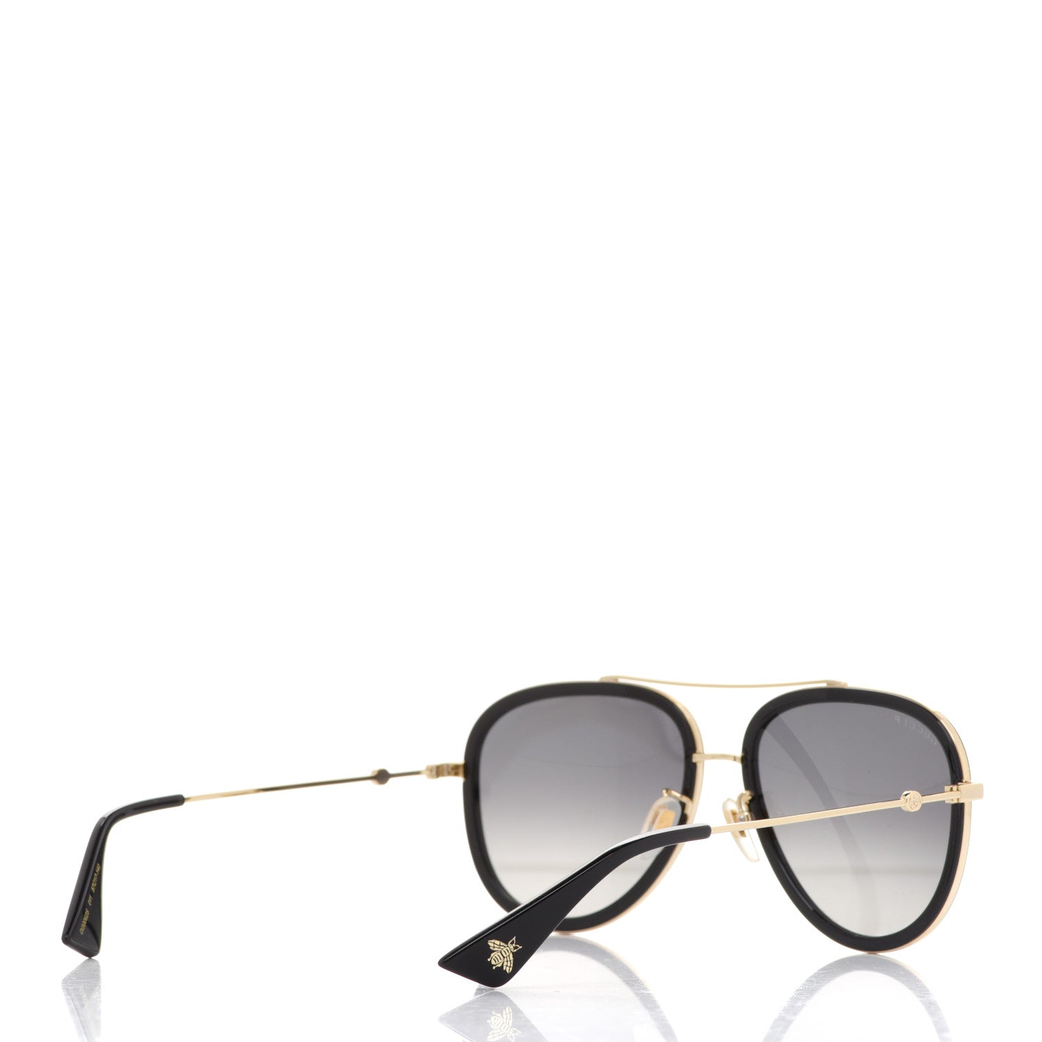 Gucci Aviator Sunglasses GG0062S Black Gold 3 of 7