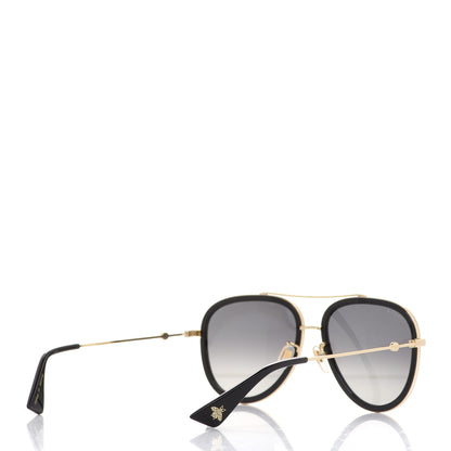 Gucci Aviator Sunglasses GG0062S Black Gold 3 of 7