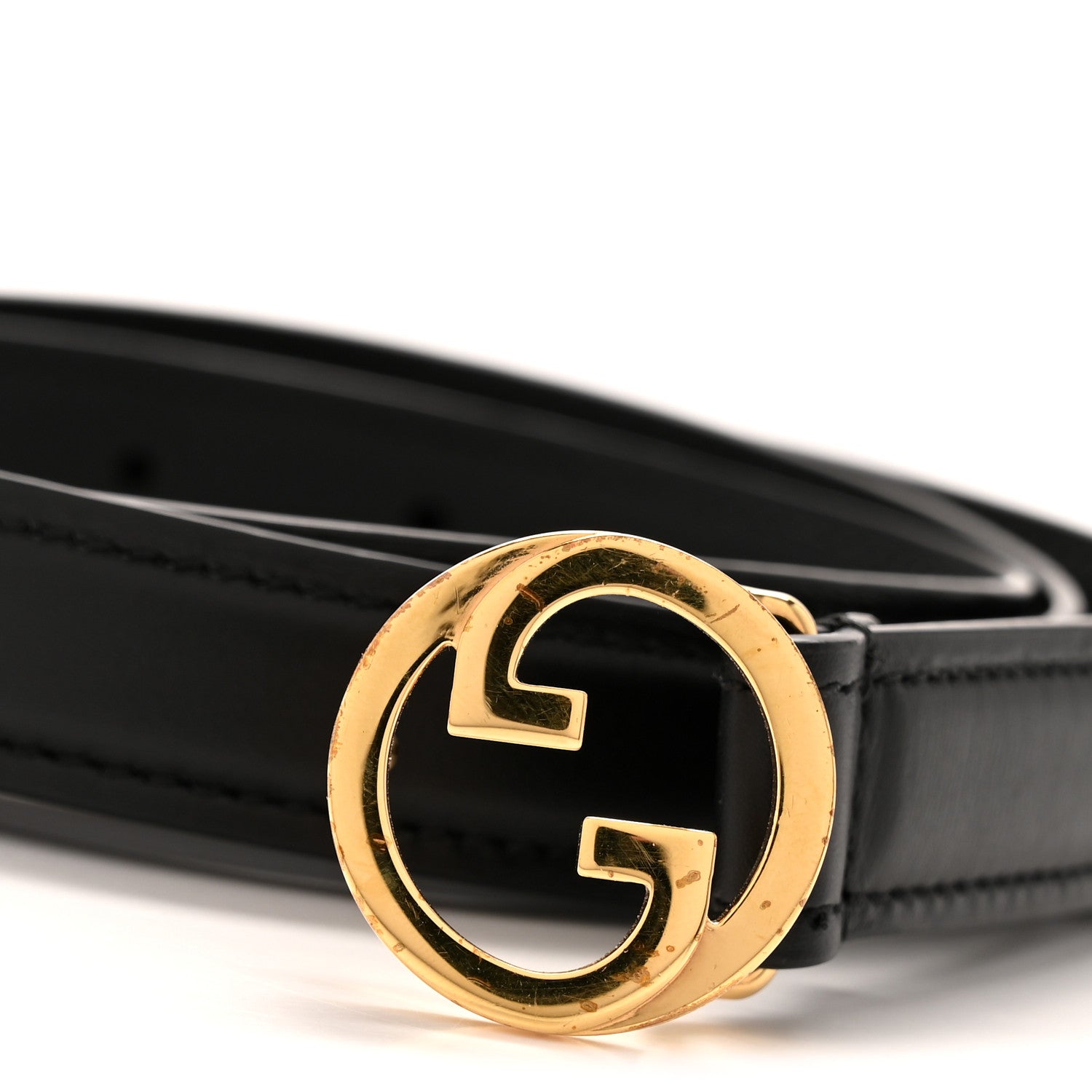 GUCCIベルト95 Gucci Ciny Lux Calfskin Blondie 20mm Belt 95 38 Black 1789565