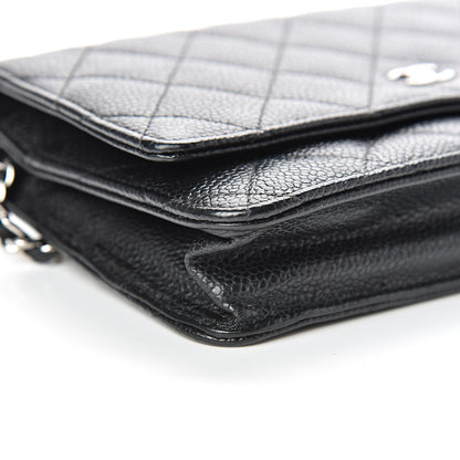 Chanel Caviar Quilted Wallet On Chain WOC Black 9 of 13