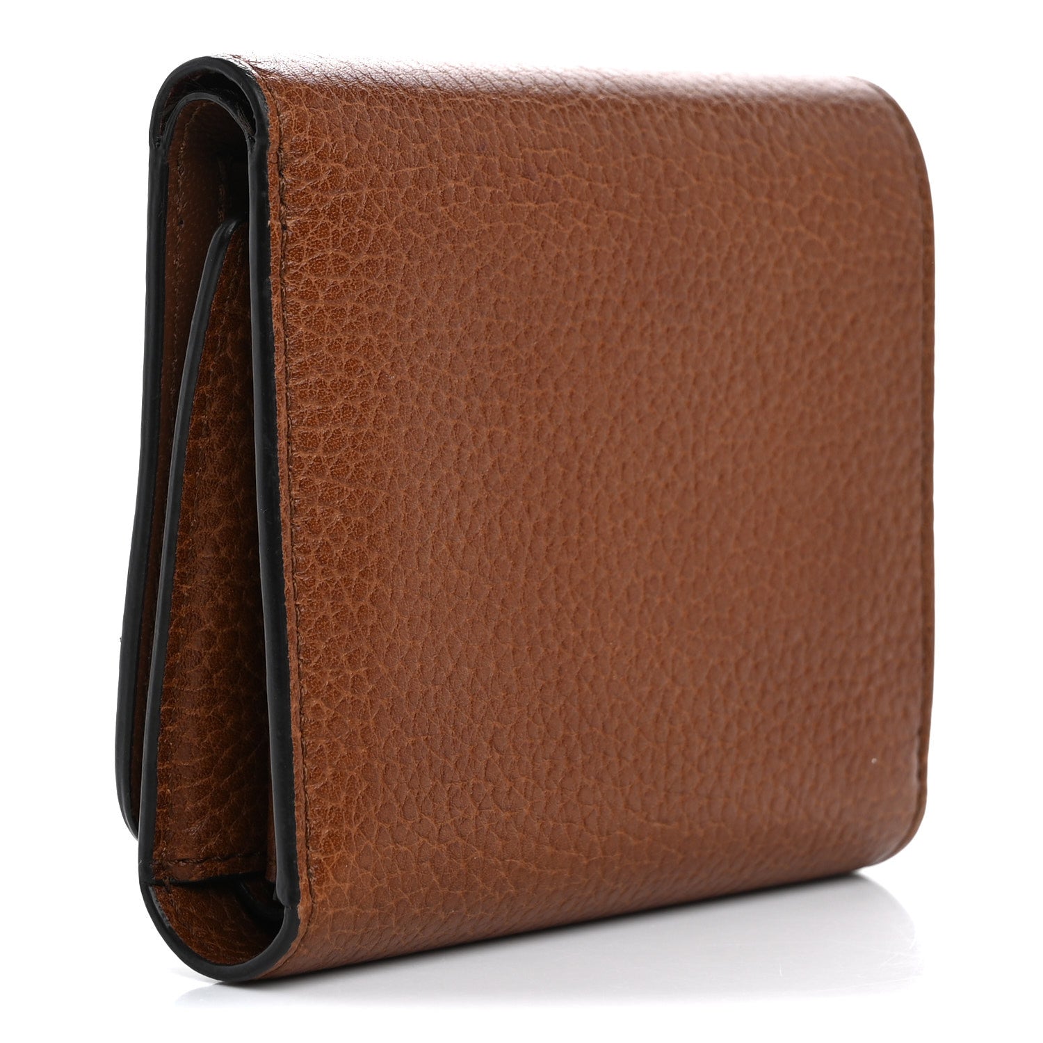 Mulberry Small Classic Grain Tri-fold Wallet Oak 3 of 12