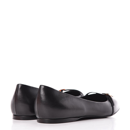 Hermes Calfskin Laura Ballerina Flats 39 Black 4 of 8