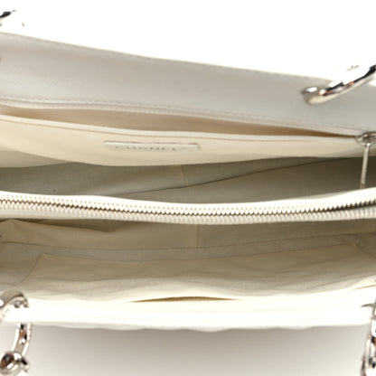 Chanel Caviar Quilted Grand Shopping Tote GST White 5 of 10