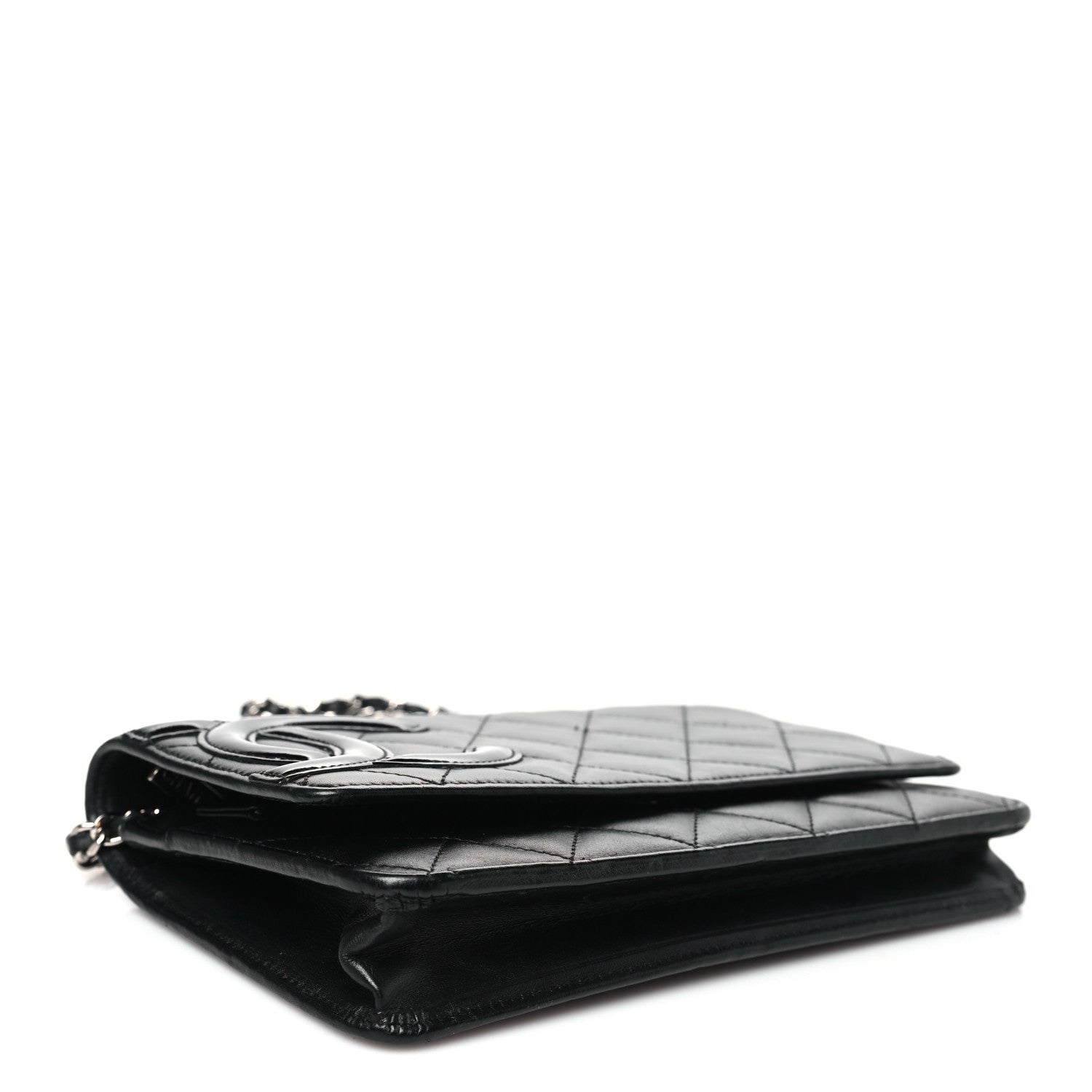 Chanel Calfskin Quilted Cambon Wallet on Chain WOC Black 4 of 11