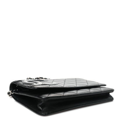 Chanel Calfskin Quilted Cambon Wallet on Chain WOC Black 4 of 11