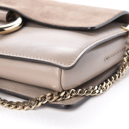 Chloe Suede Calfskin Small Faye Shoulder Bag Motty Grey 9 of 9