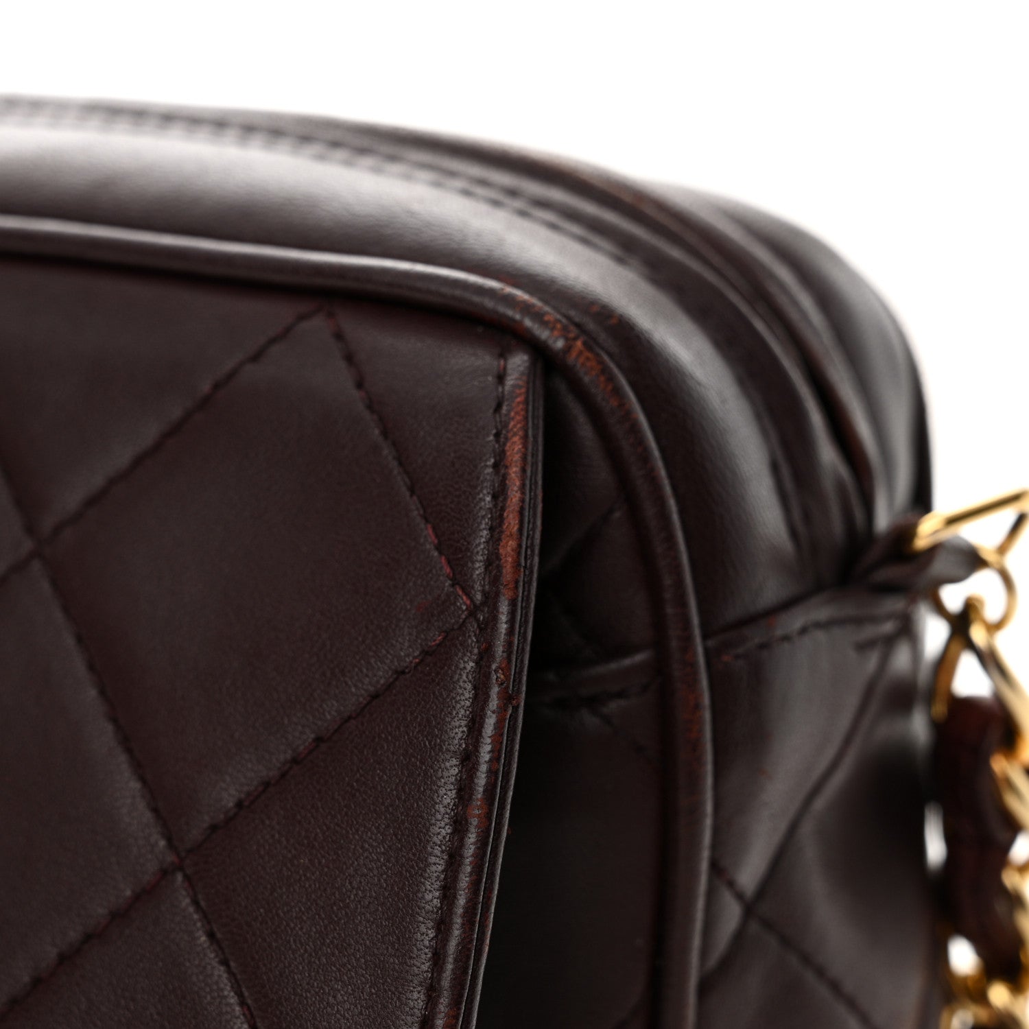 Chanel Lambskin Quilted Tassel CC Camera Case Burgundy 15 of 18