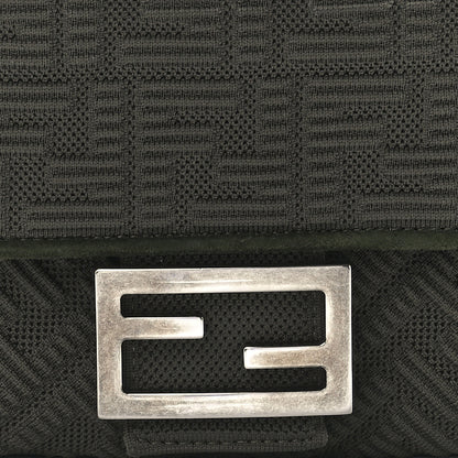 Fendi Technical Fabric FF Midi Chain Baguette Oliva 8 of 11