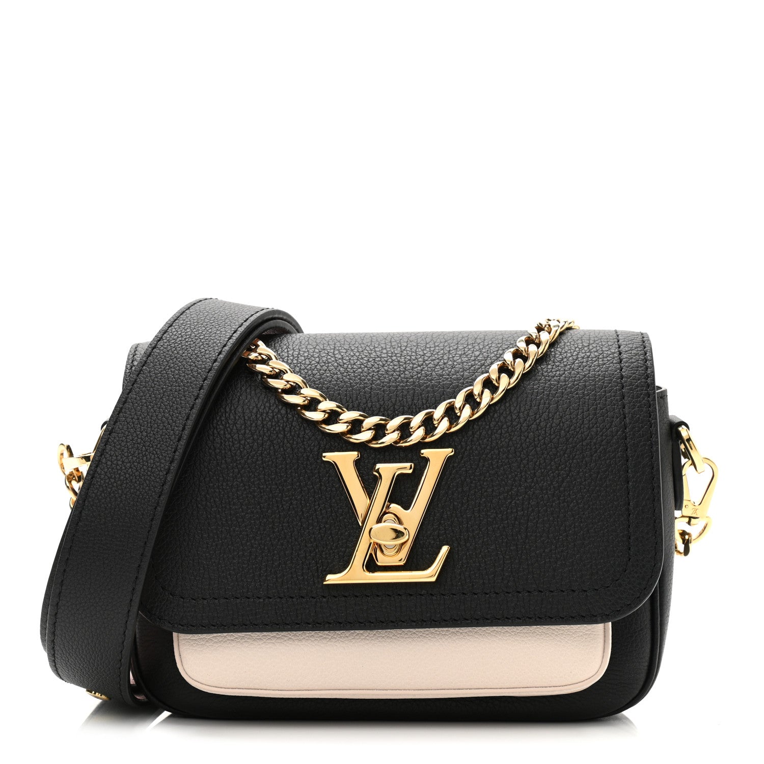 Louis Vuitton Grained Calfskin Lockme Tender Black 1 of 9