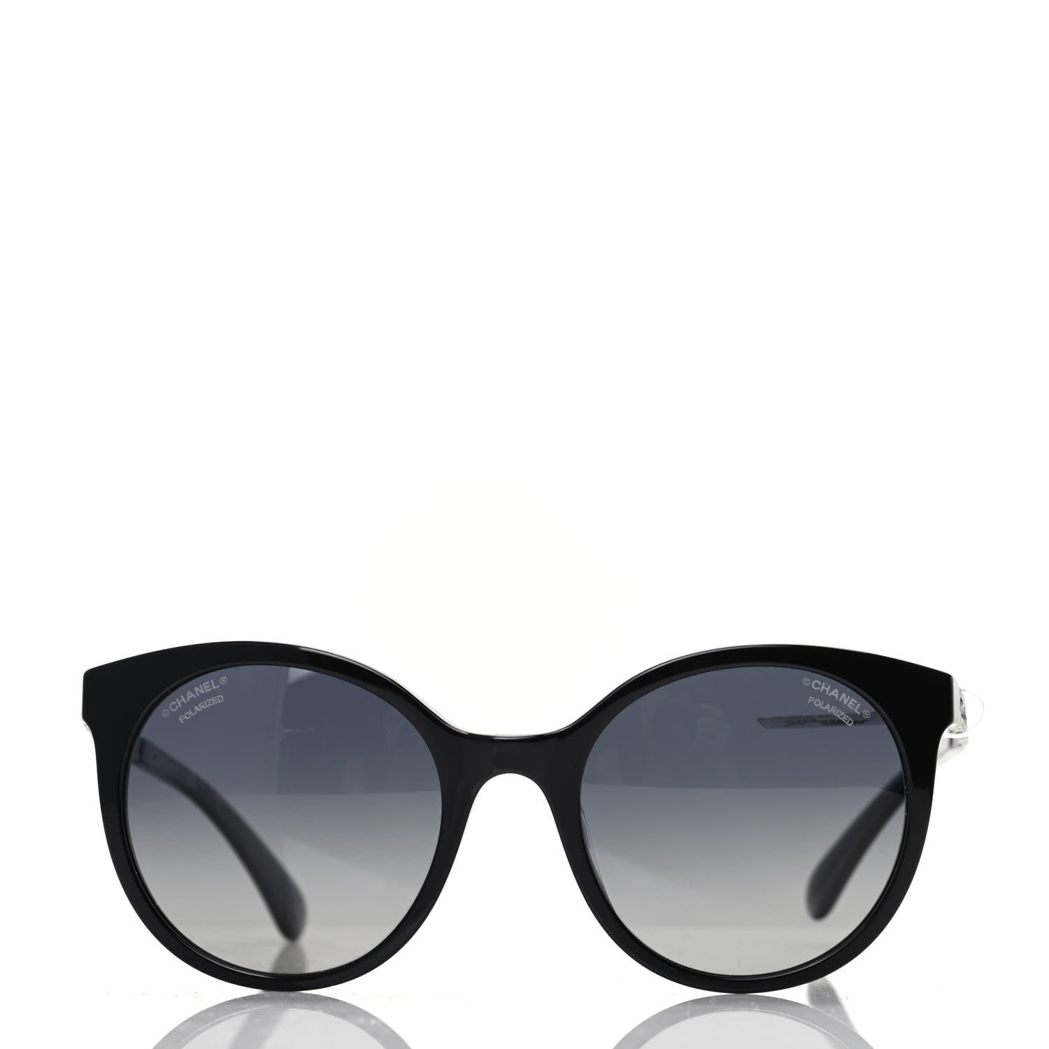 Chanel Acetate Metal Polarized Pantos Sunglasses 5440-A Black 2 of 9