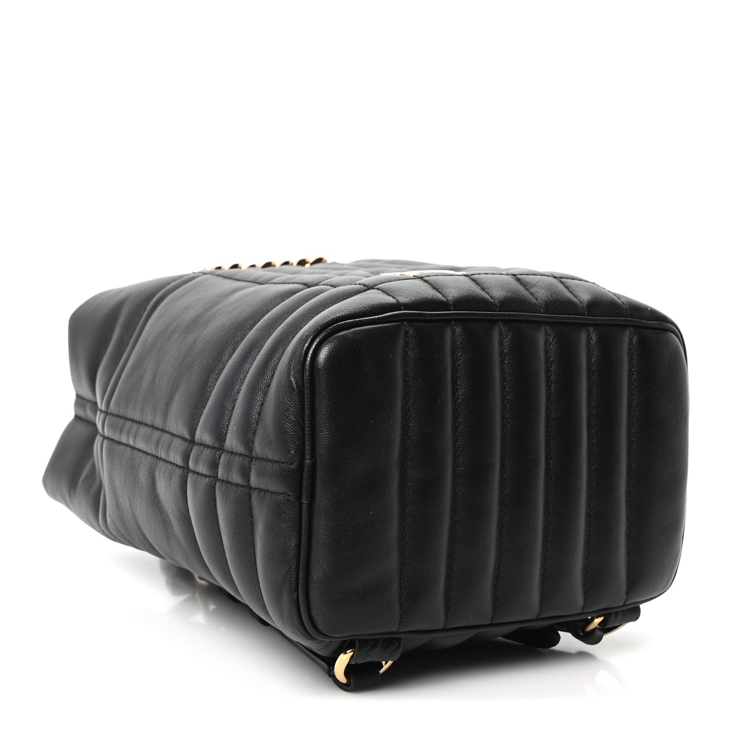 Lambskin Quilted Mini Lola Backpack Black