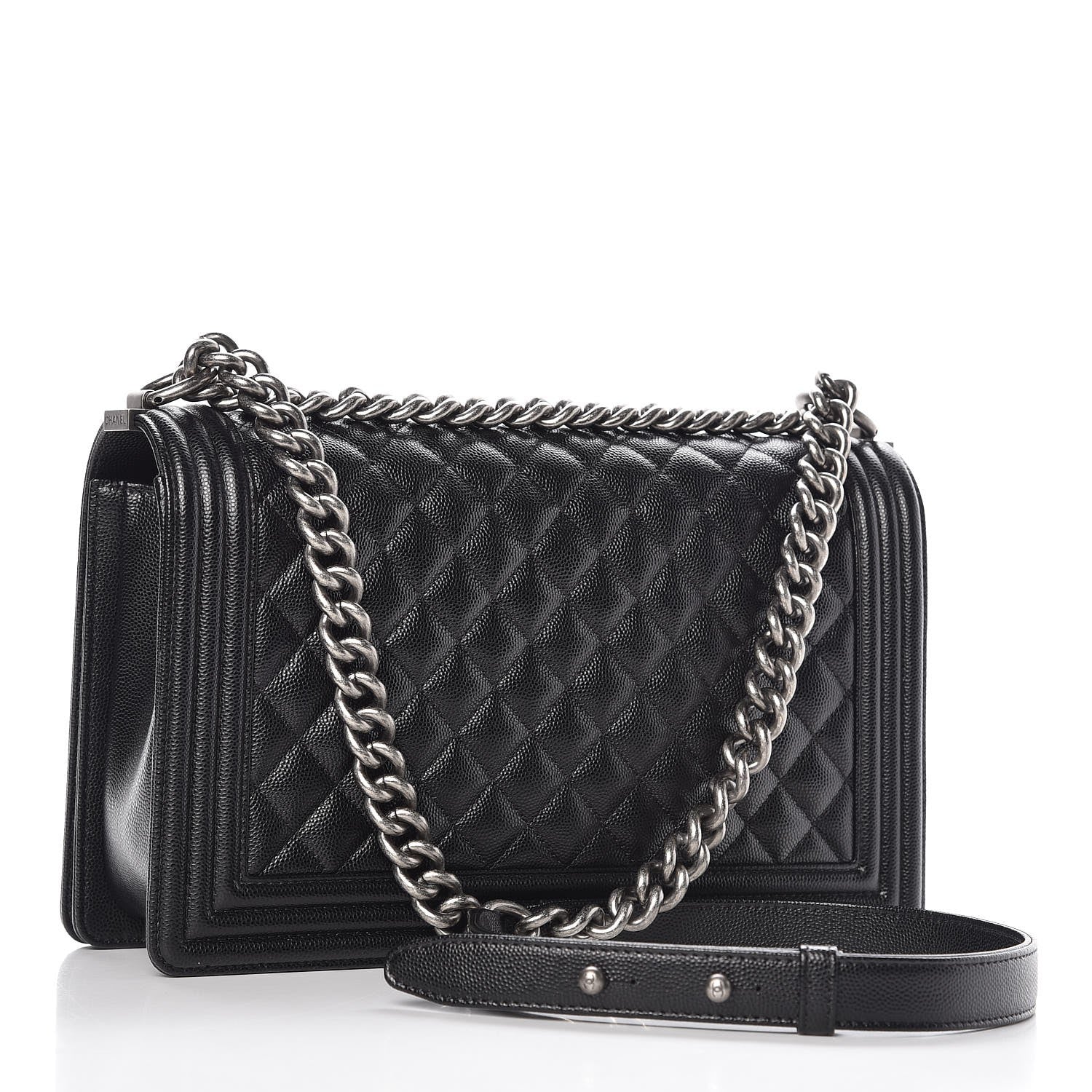 Chanel Caviar Quilted New Medium Boy Flap Black 3 of 9