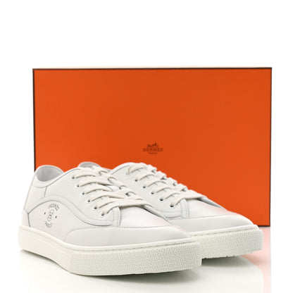 Hermes Calfskin Womens Get Sneakers 39 White 9 of 9