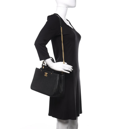 Chanel Caviar Small Shopping Tote Black 2 of 11