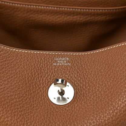 Hermes Taurillon Clemence Lindy 34 Gold 5 of 11