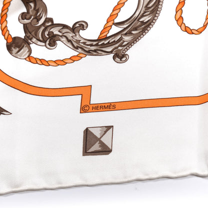 Hermes Silk Keys Les Cles Scarf 90 3 of 4
