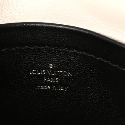 Louis Vuitton Lambskin Malletage Pico GO-14 White Black 5 of 8