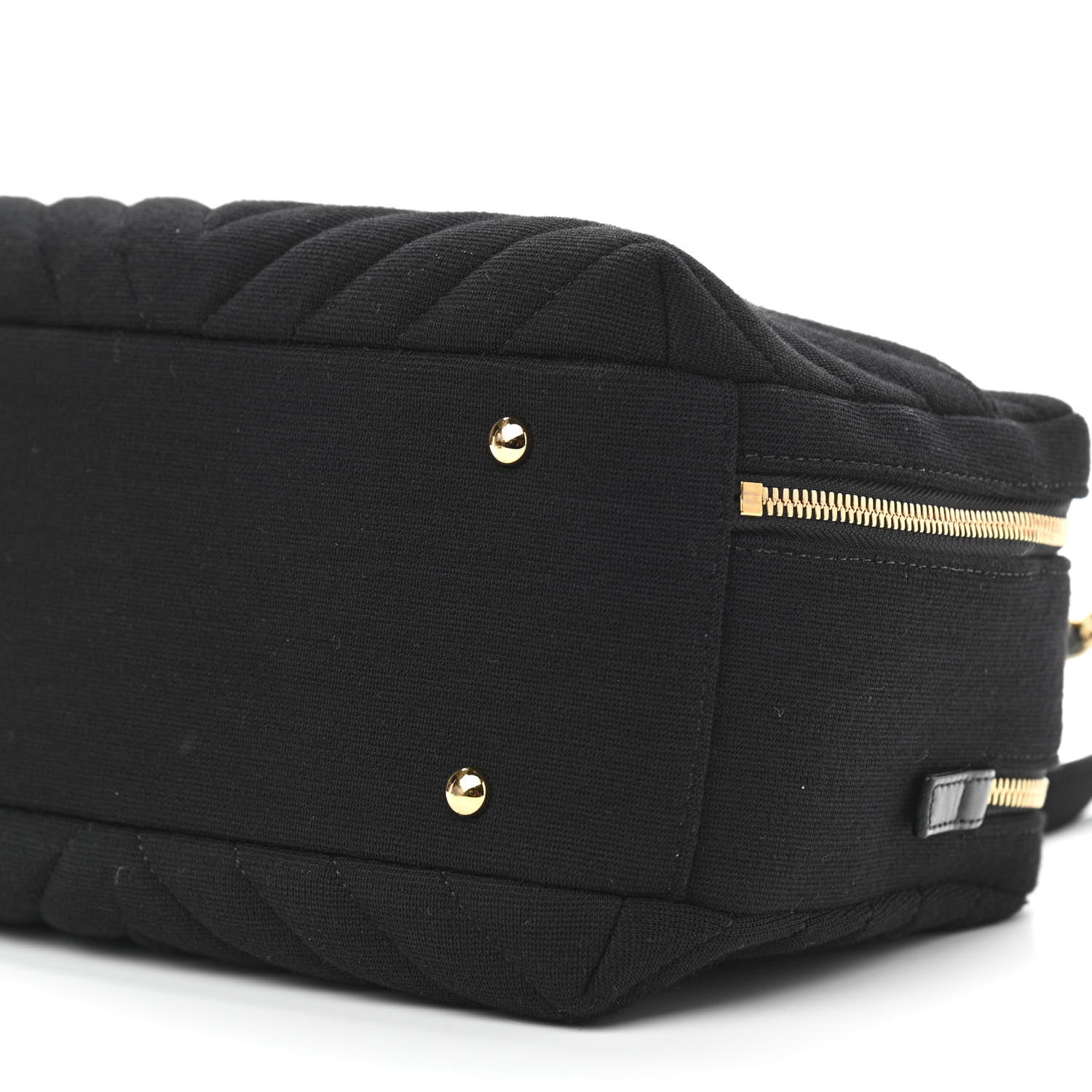 Chanel Jersey Chevron Quilted Medium Trendy CC Bowling Bag Black 11 of 11