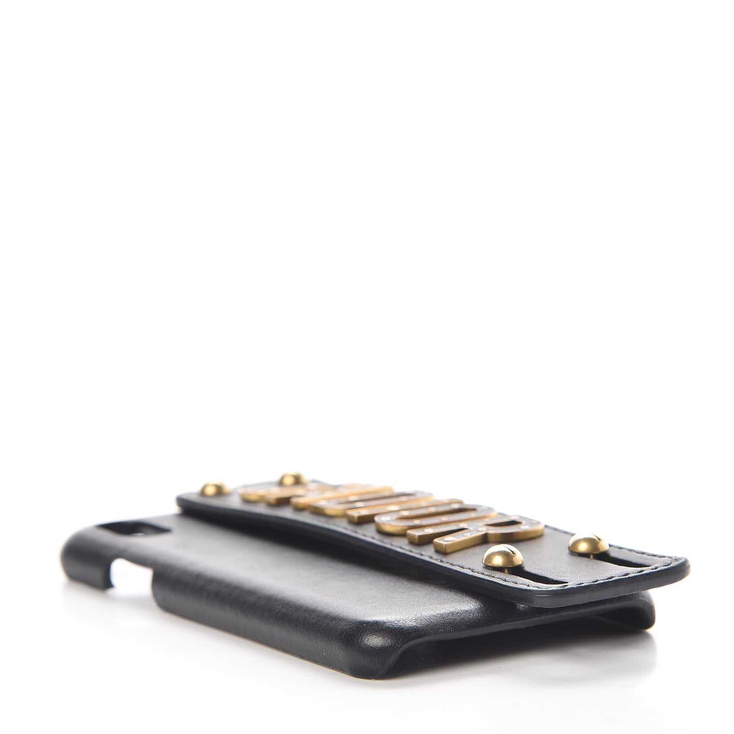 Calfskin J'adior Tech iPhone X Case Black