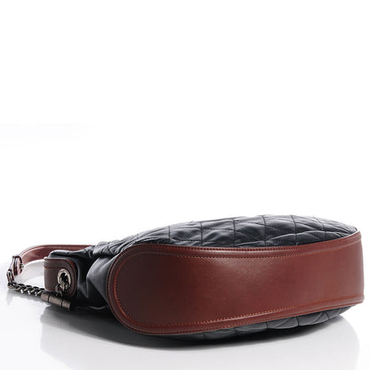 Chanel Iridescent Calfskin Country Chic Hobo Black 4 of 7