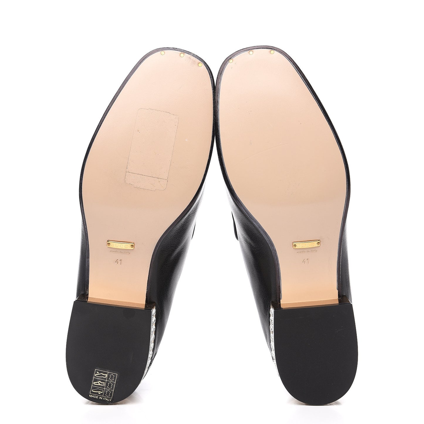 Goatskin Crystal Womens Horsebit Loafers 41 Black