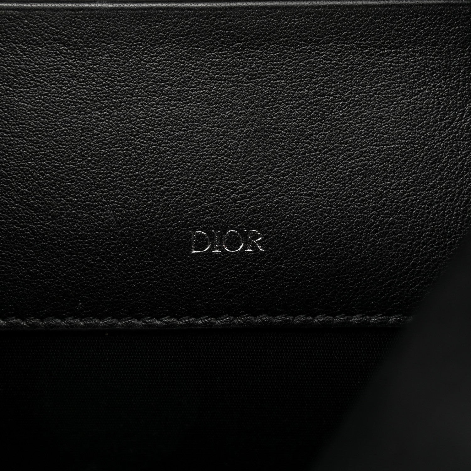 Christian Dior Oblique Jacquard Triangle Case Black Multicolor 6 of 7