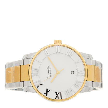 Tiffany Stainless Steel 18K Yellow Gold 42mm Atlas Automatic Watch 2 of 4