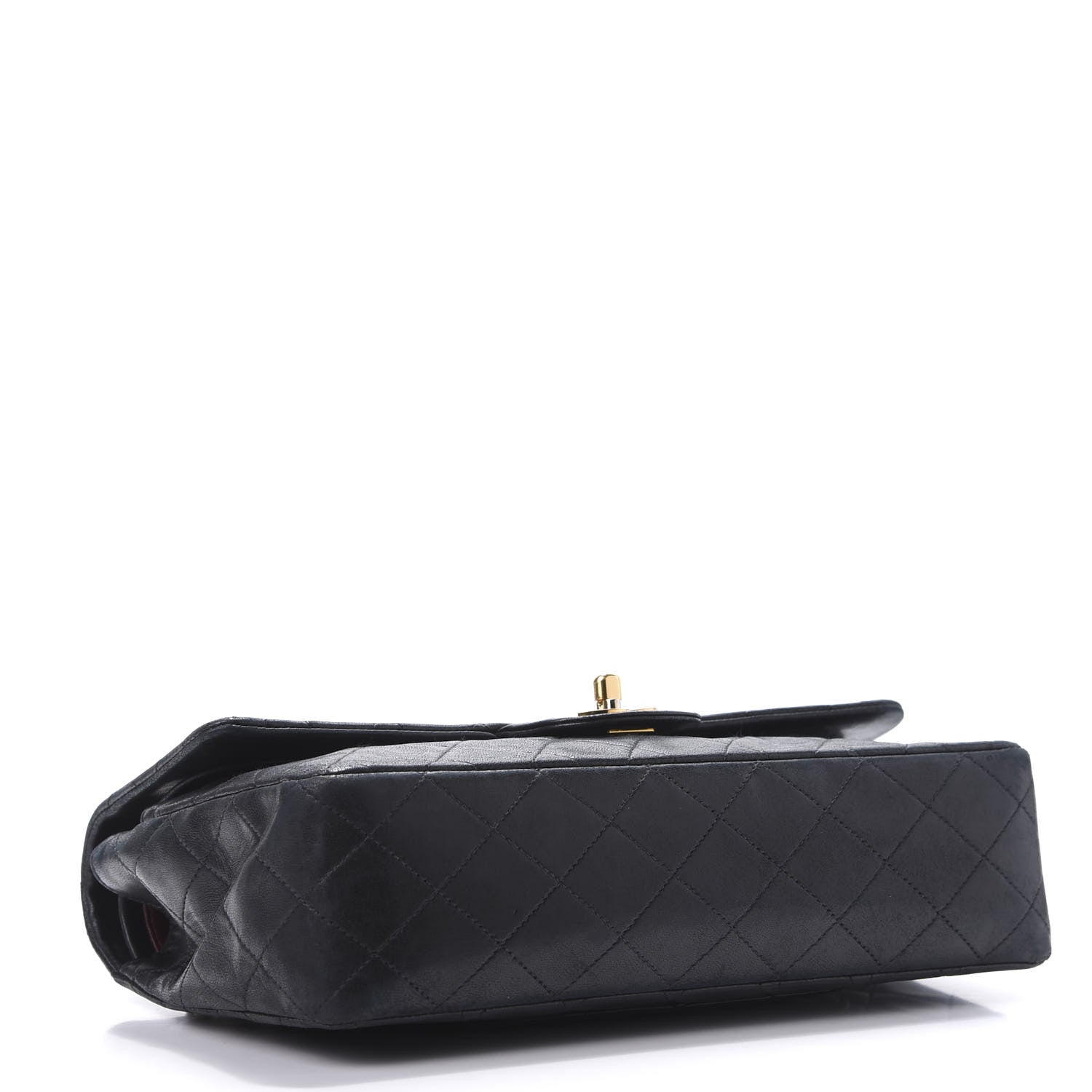 Chanel Lambskin Quilted Medium Double Flap Black 4 of 11