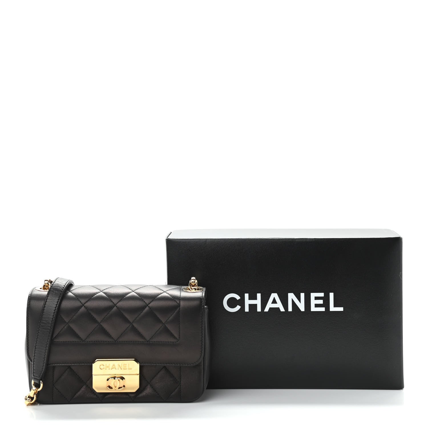 Chanel Lambskin Mini Chic With Me Flap Black 11 of 11