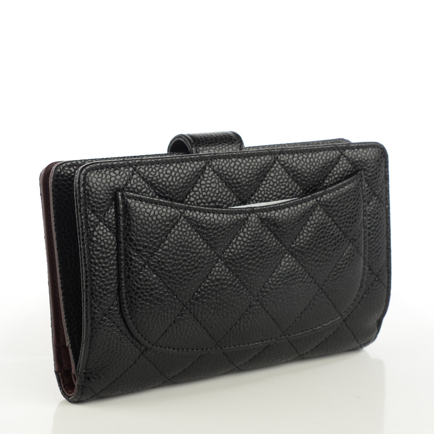 Chanel Caviar Quilted Zipped Pocket Wallet Black 3 of 8