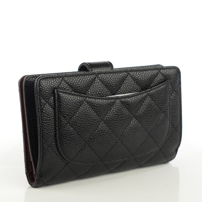 Chanel Caviar Quilted Zipped Pocket Wallet Black 3 of 8