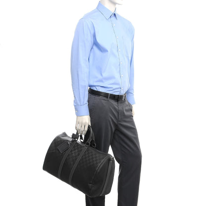 Louis Vuitton Damier Carbone Keepall Bandouliere 45 3 of 13