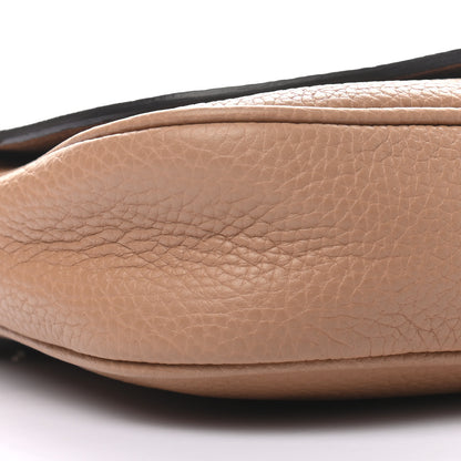 Gucci Pebbled Calfskin Medium Soho Flap Crossbody Camelia 8 of 10