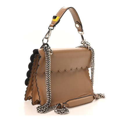 Fendi Vitello Liberty Scalloped Studded Kan I Shoulder Bag Sand 3 of 10