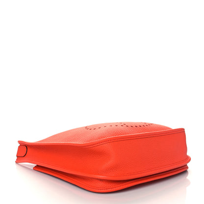 Hermes Taurillon Clemence Evelyne III PM Orange Poppy 4 of 10