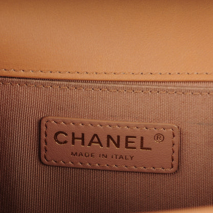 Chanel Lambskin Quilted Medium Boy Flap Camel 6 of 15