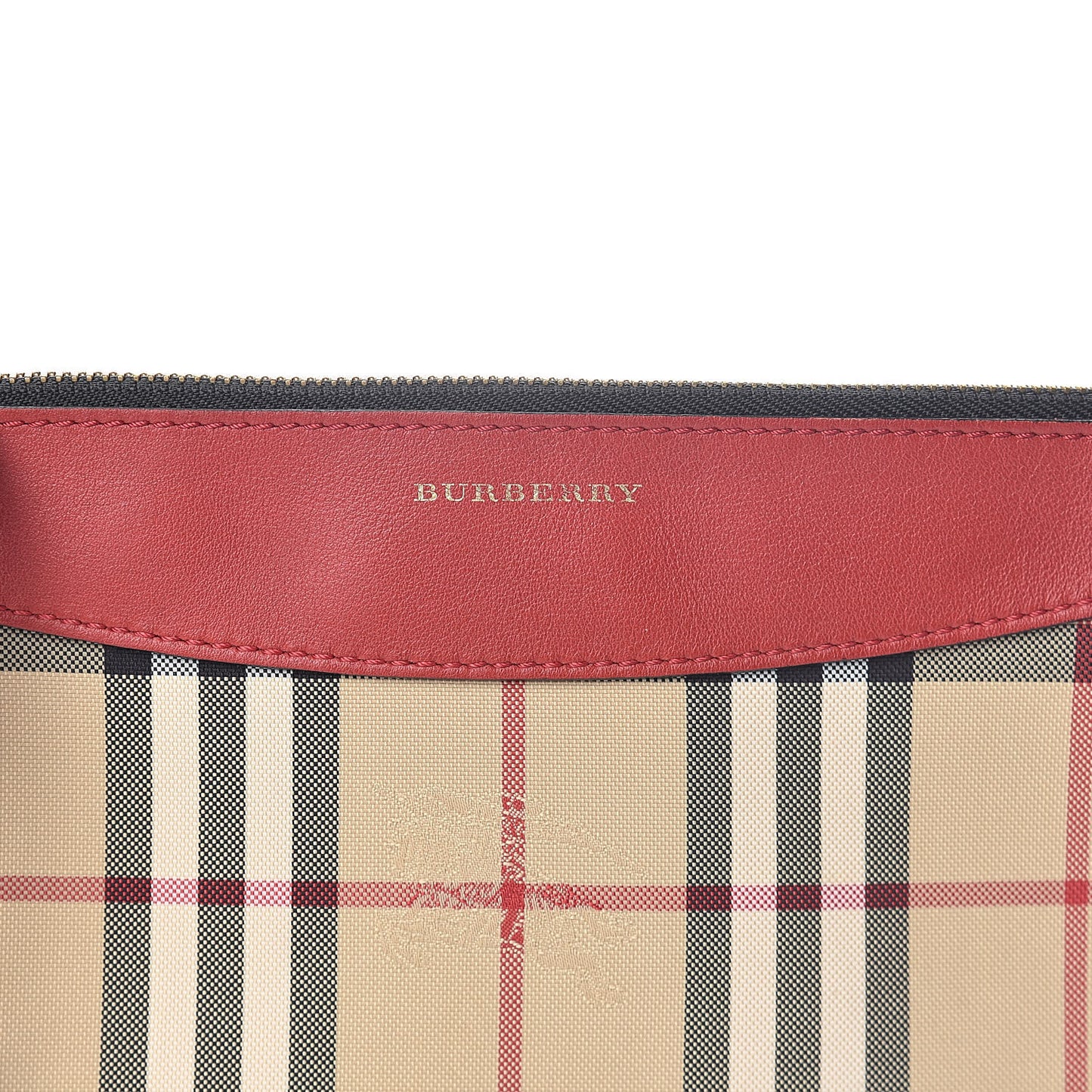 Horseferry Check Peyton Crossbody Clutch Bag Red