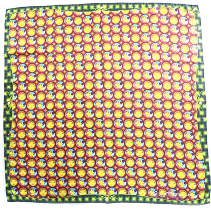 Louis Vuitton Mosaic Square Os Gemeos Silk Scarf 2 of 5