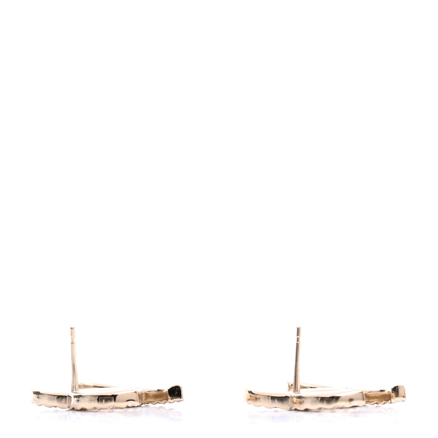 Baguette Crystal High Society CC Earrings Gold
