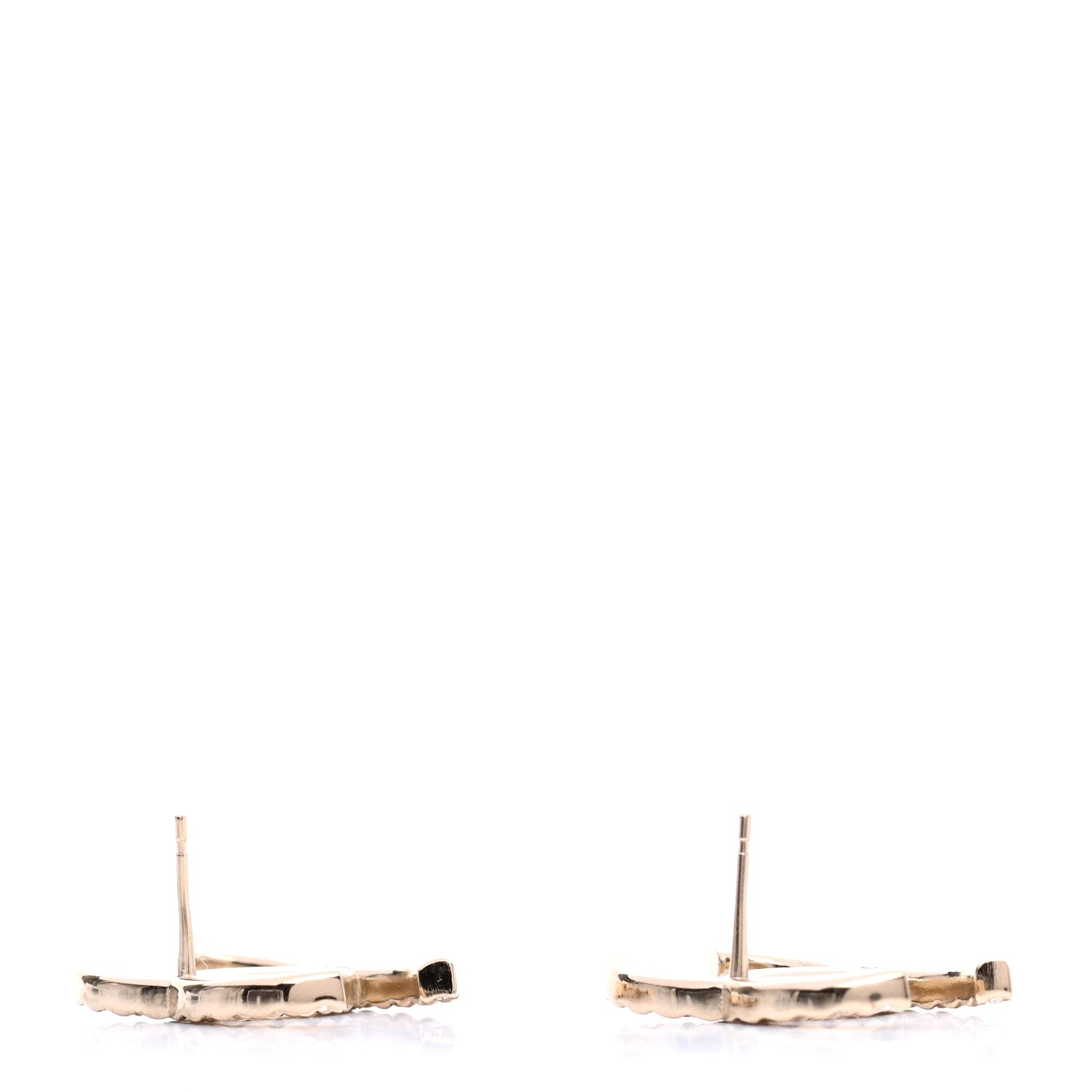 Chanel Baguette Crystal High Society CC Earrings Gold 3 of 4