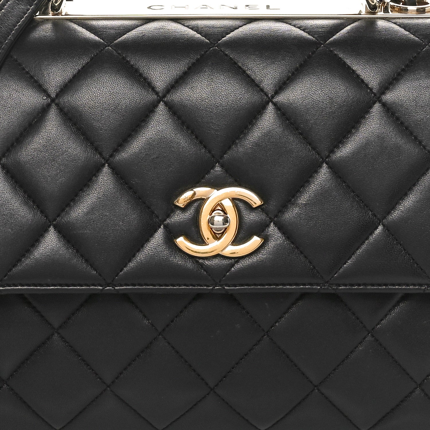 Chanel Lambskin Quilted Medium Trendy CC Flap Dual Handle Bag Black 8 of 13