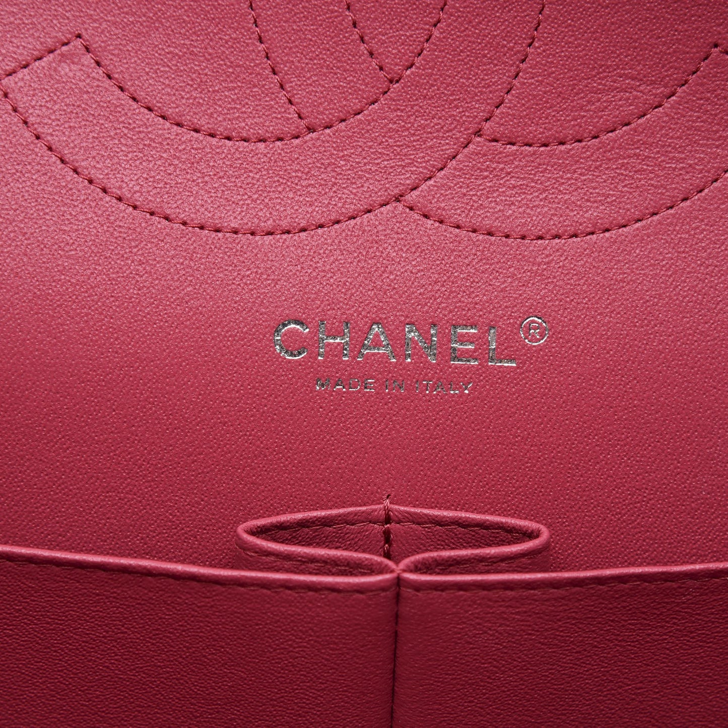 Caviar Quilted Jumbo Double Flap Red