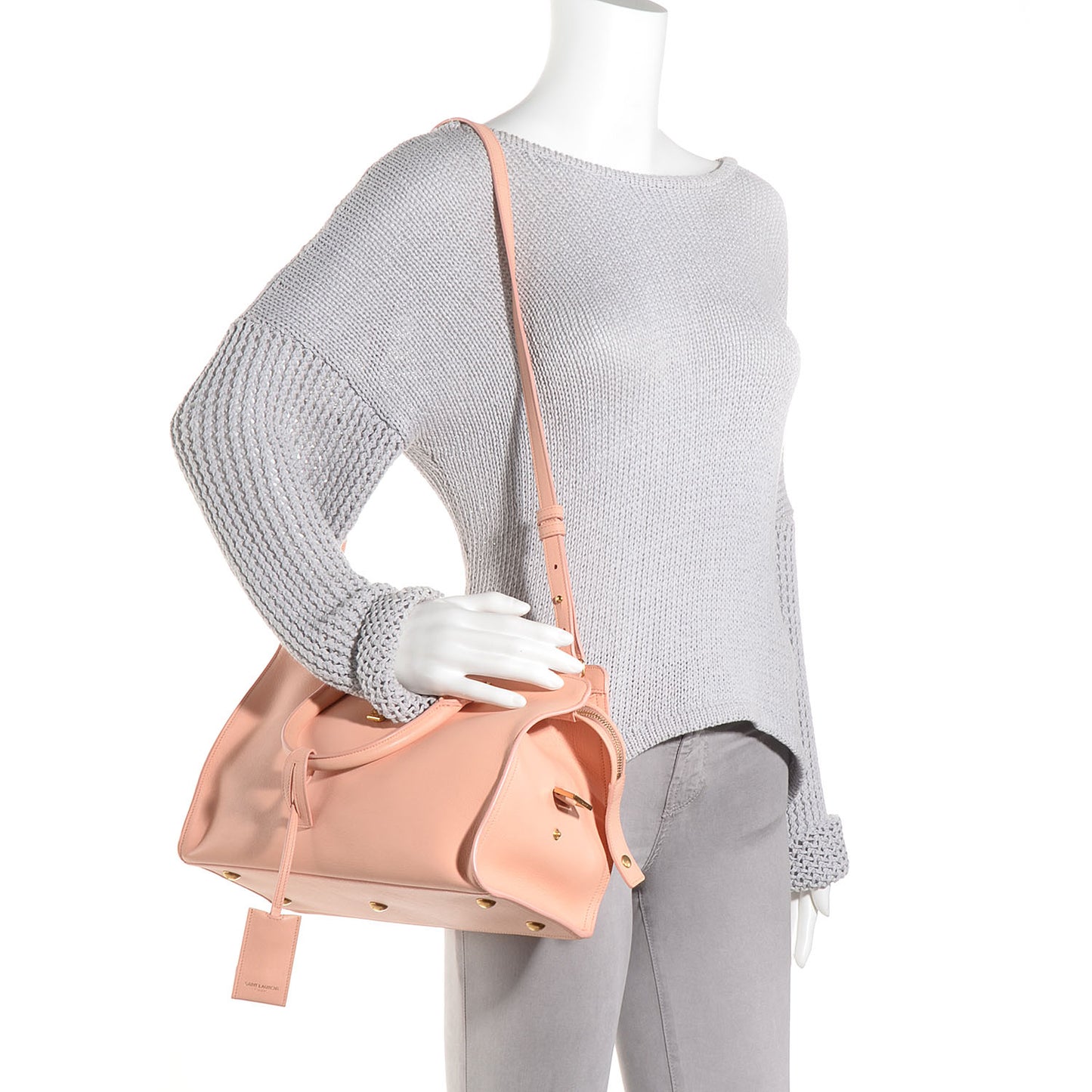 Calfskin Small Classic Y Cabas Blush