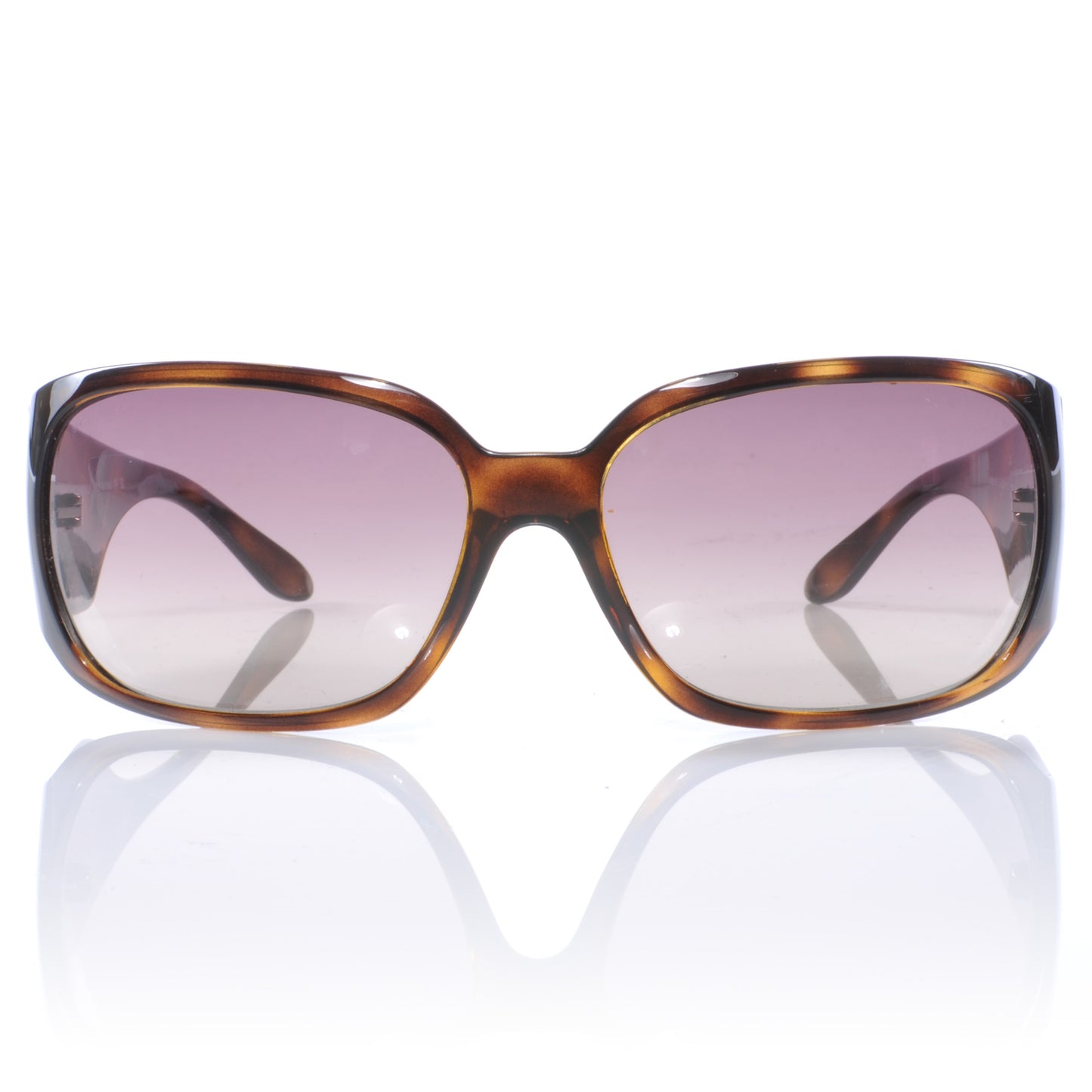 Tortoise Shell Crystal CC Logo Sunglasses 5080 B