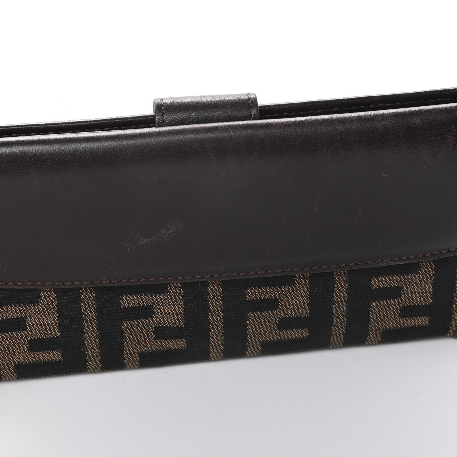 Fendi Zucca Continental Wallet Tobacco 10 of 11