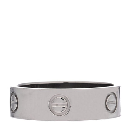 Cartier 18K White Gold 5.5mm LOVE Ring 58 8.25 1 of 4