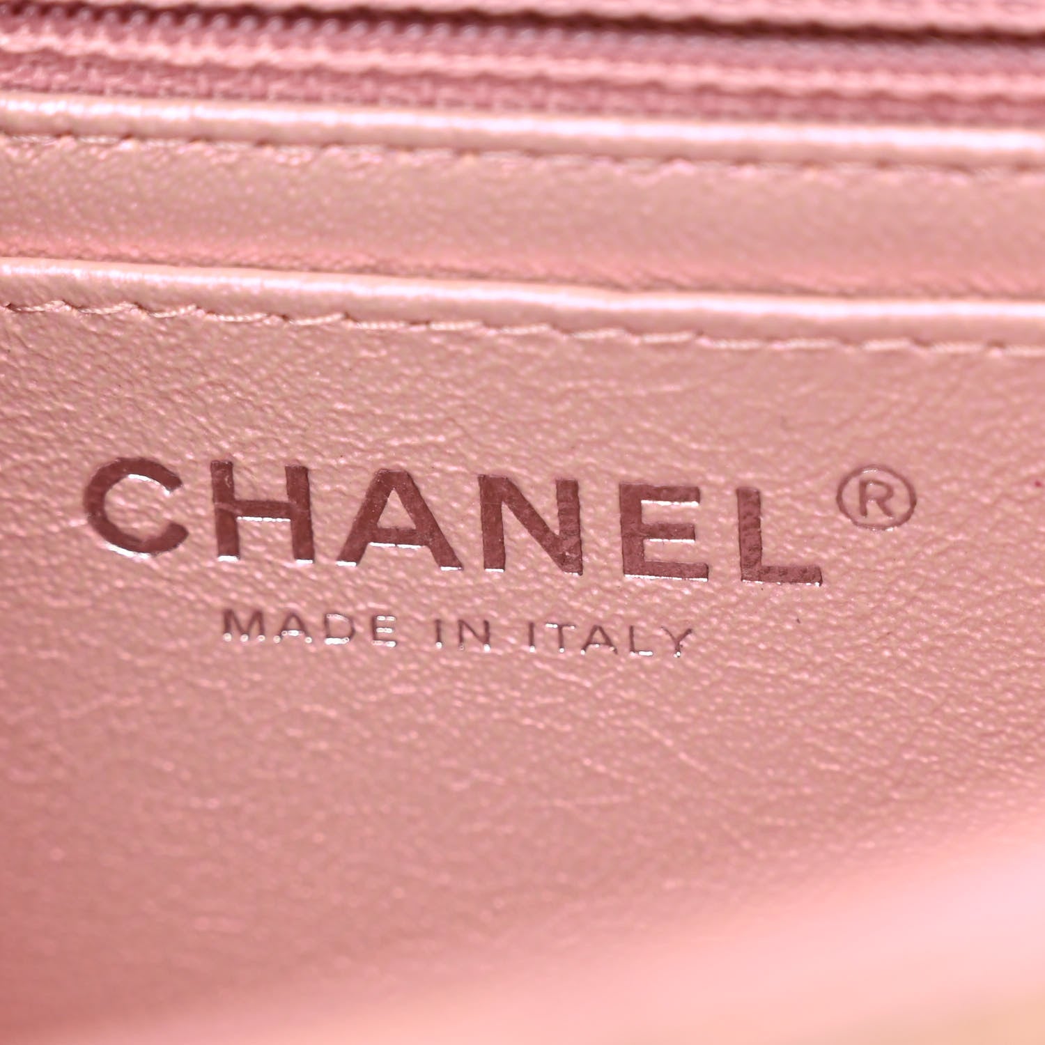 Chanel Iridescent Calfskin Quilted Mini Rectangular Flap Pink 6 of 10