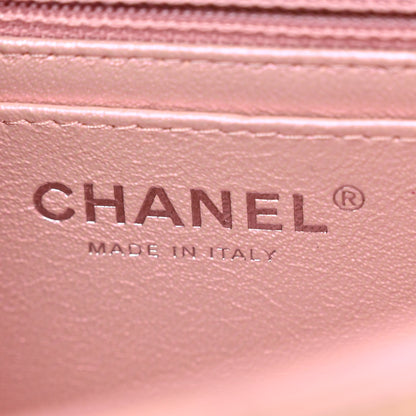 Chanel Iridescent Calfskin Quilted Mini Rectangular Flap Pink 6 of 10