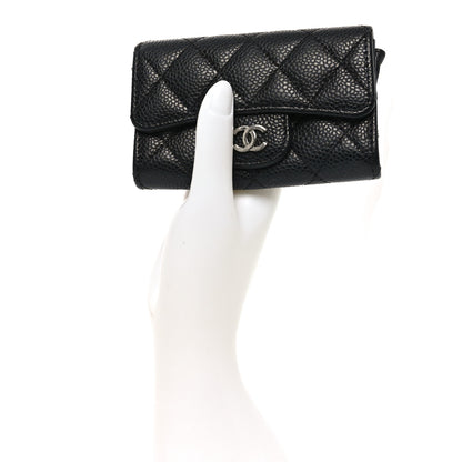 Chanel Caviar Quilted Flap Card Holder Black 2 of 8